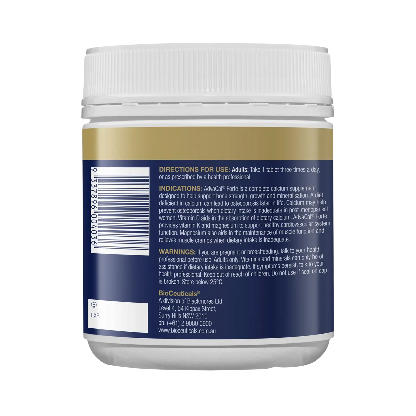 Bioceuticals AdvaCal® Forte 健骨配方 (180 Tablets)